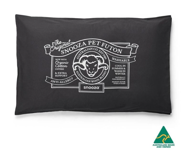 Snooza Bed Organic Futon Charcoal Orginal