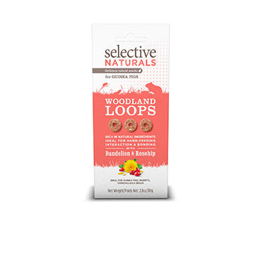 Selective Naturals Woodland Loops For Guinea Pigs 80g