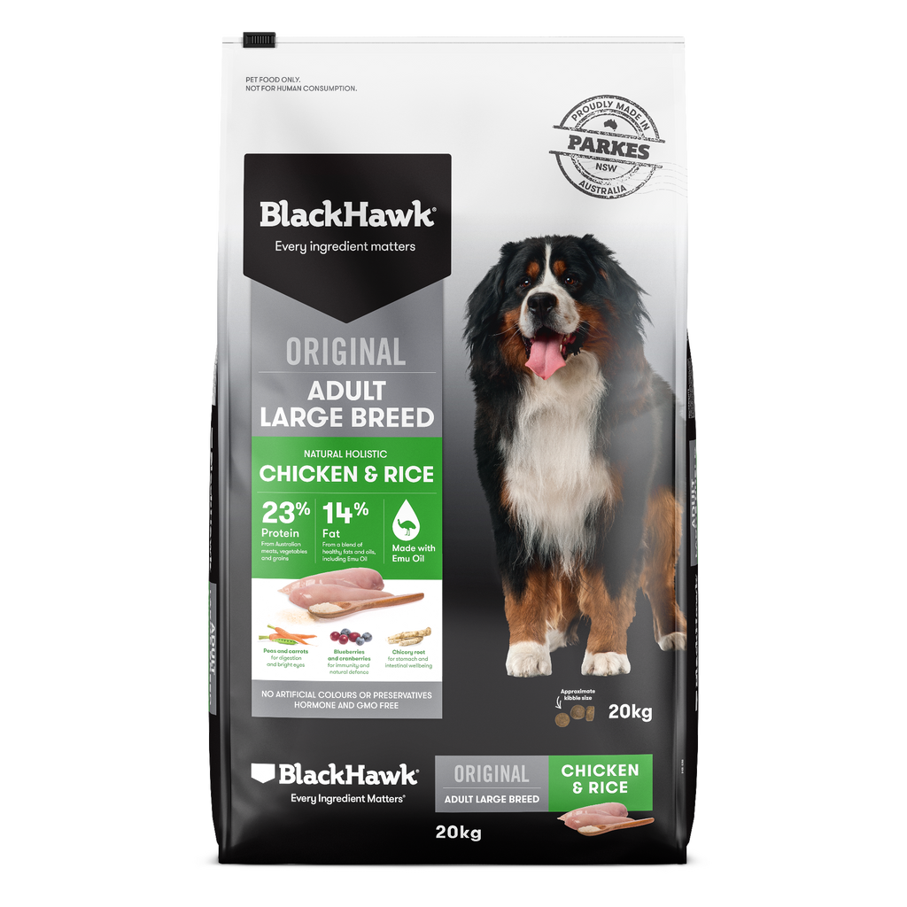 Black Hawk Adult Large Breed Chicken & Rice 20kg
