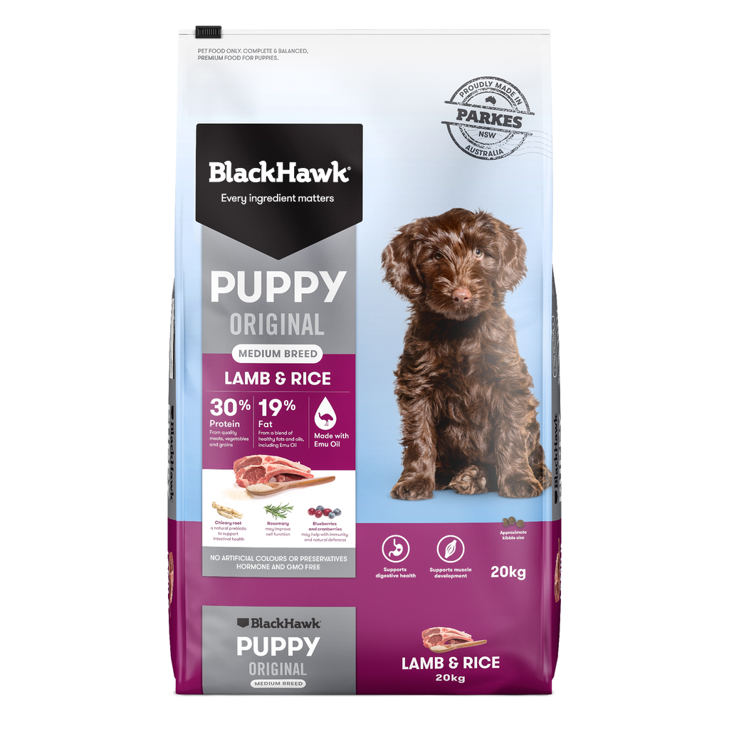 Black Hawk Puppy Medium Breed Lamb 20kg