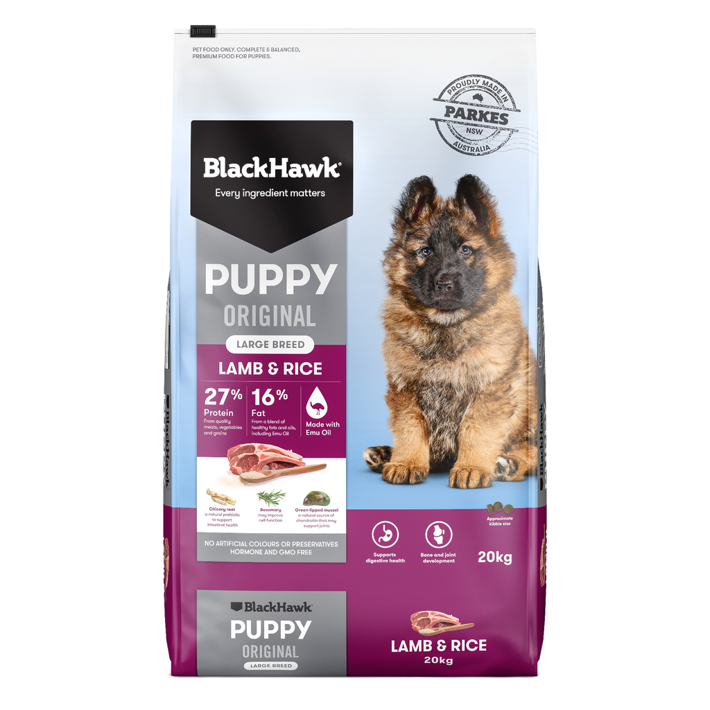 Black Hawk Puppy Large Breed Original Lamb & Rice 20kg