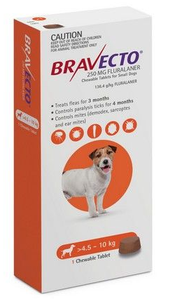 Bravecto Dog Small 4.5 - 10kg