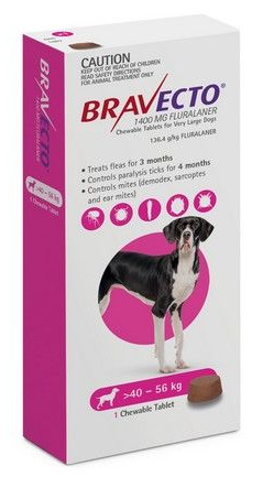 Bravecto Dog X Lge 40 - 56kg