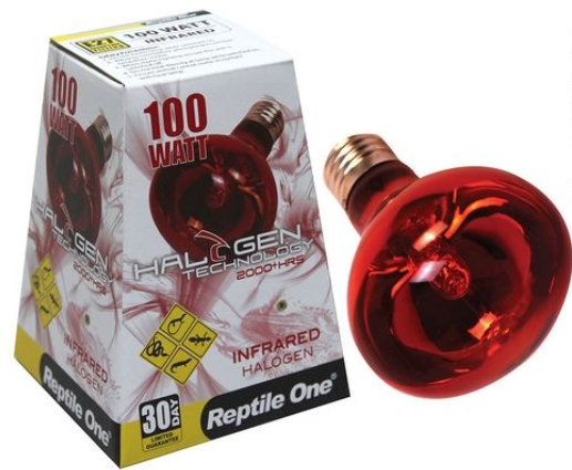 Reptile One Halogen Heat Lamp Infrared 100w E27