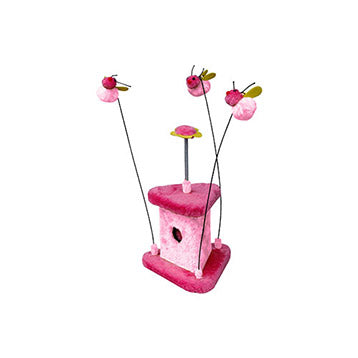 Pounch & Play Cat Scratch Post Busybee Pink