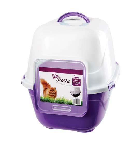 Poowee Litter Pan Hooded Small