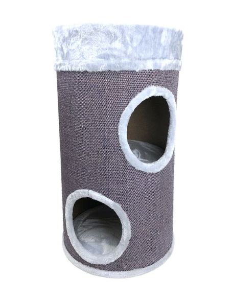 Cattitude Scratch Hideaway Mini Drum Grey