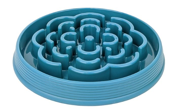 Slow Chow Feeder Melamine Barkley & Bella Teal Lge