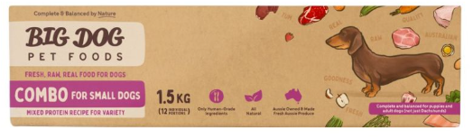 Big Dog Barf Sml Dog Combo 1.5kg