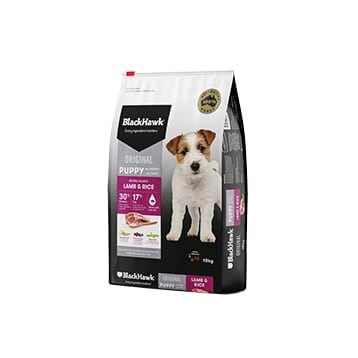 BLACK HAWK PUPPY LAMB RICE 10KG – South 