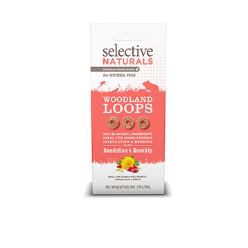 SELECTIVE NATURALS WOODLAND LOOPS FOR GUINEA PIGS 80g