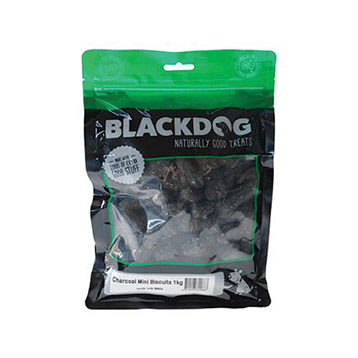 BLACKDOG MINI BISCUITS CHARCOAL 1KG