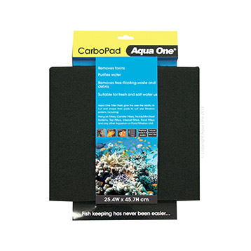 AQUA ONE CARBO PAD SELF CUT FILTER PAD