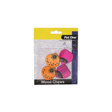 PET ONE WOOD CHEWS 4PK