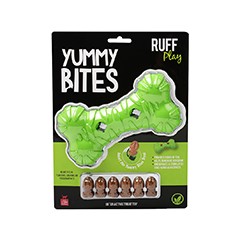 RUFF PLAY YUMMY BITES BONE GREEN