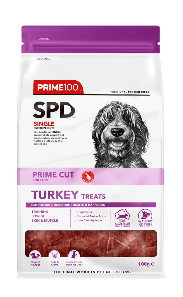 PRIME 100 SPD TURKEY TREATS 100G