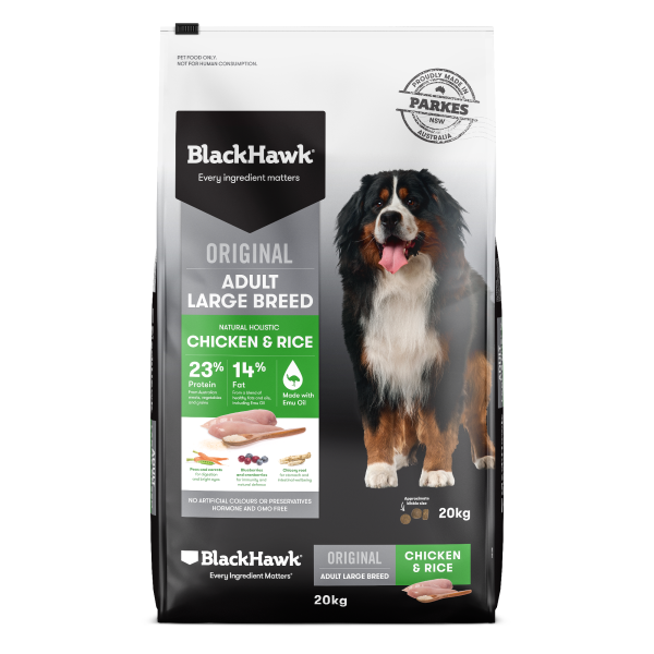 Black Hawk Adult Large Breed Chicken & Rice 20kg