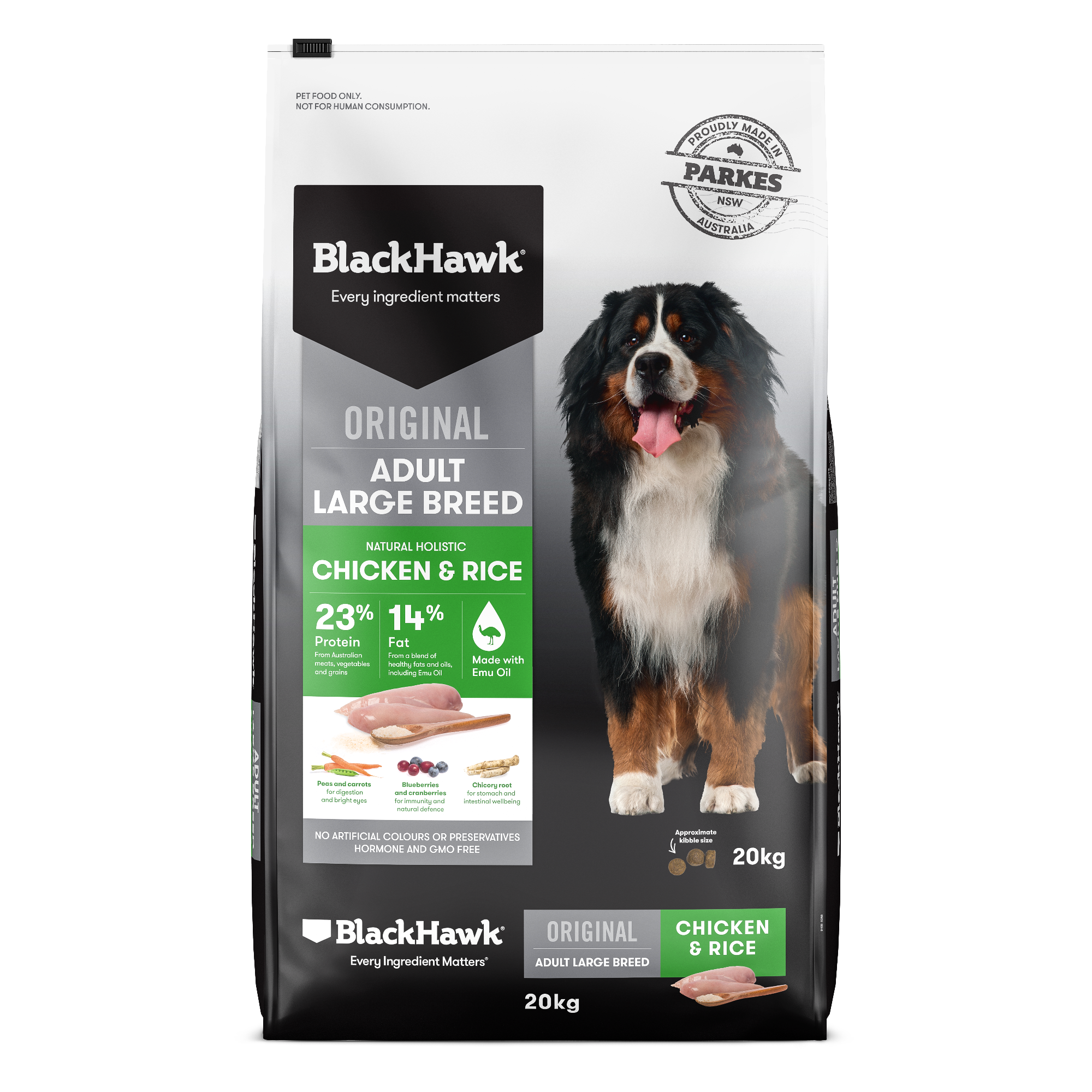 Black Hawk Adult Large Breed Chicken & Rice 20kg Black Hawk Adult Large Breed Chicken & Rice 20kg
