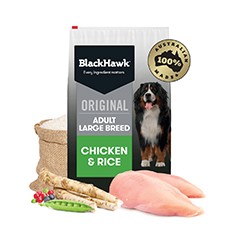 Black Hawk Adult Large Breed Chicken & Rice 20kg