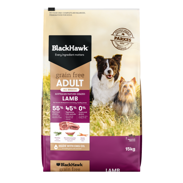 Black Hawk Adult Grain Free Lamb 15kg