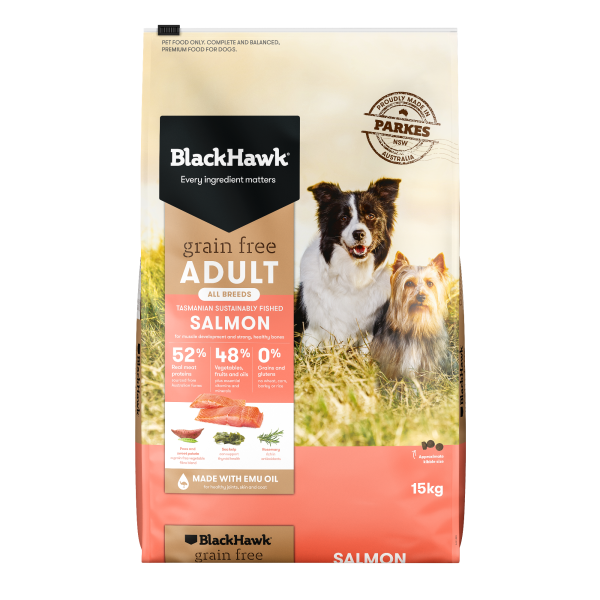 Black Hawk Grain Free Salmon 15kg