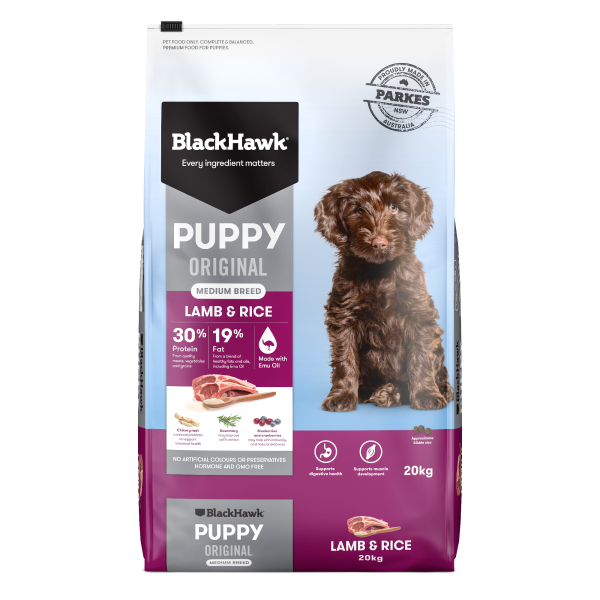 Black Hawk Puppy Medium Breed Lamb 20kg