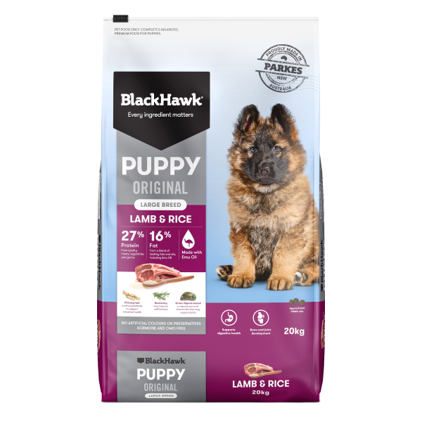 Black Hawk Puppy Large Breed Original Lamb & Rice 20kg
