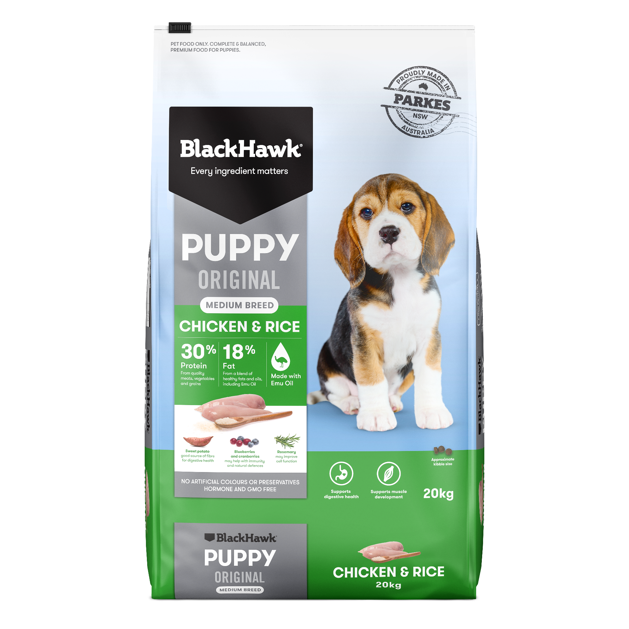 Black Hawk Puppy Medium Breed Chicken 20kg Black Hawk Puppy Medium Breed Chicken 20kg