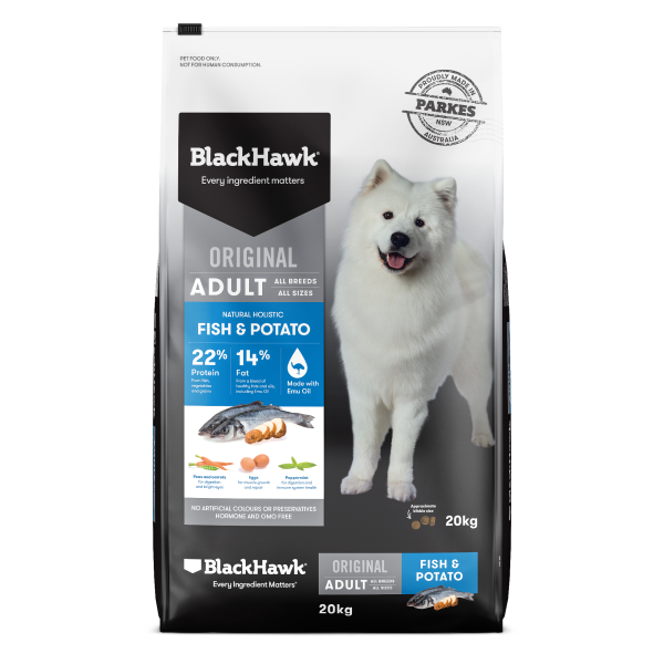 Black Hawk Adult Dog Fish & Potato 20kg
