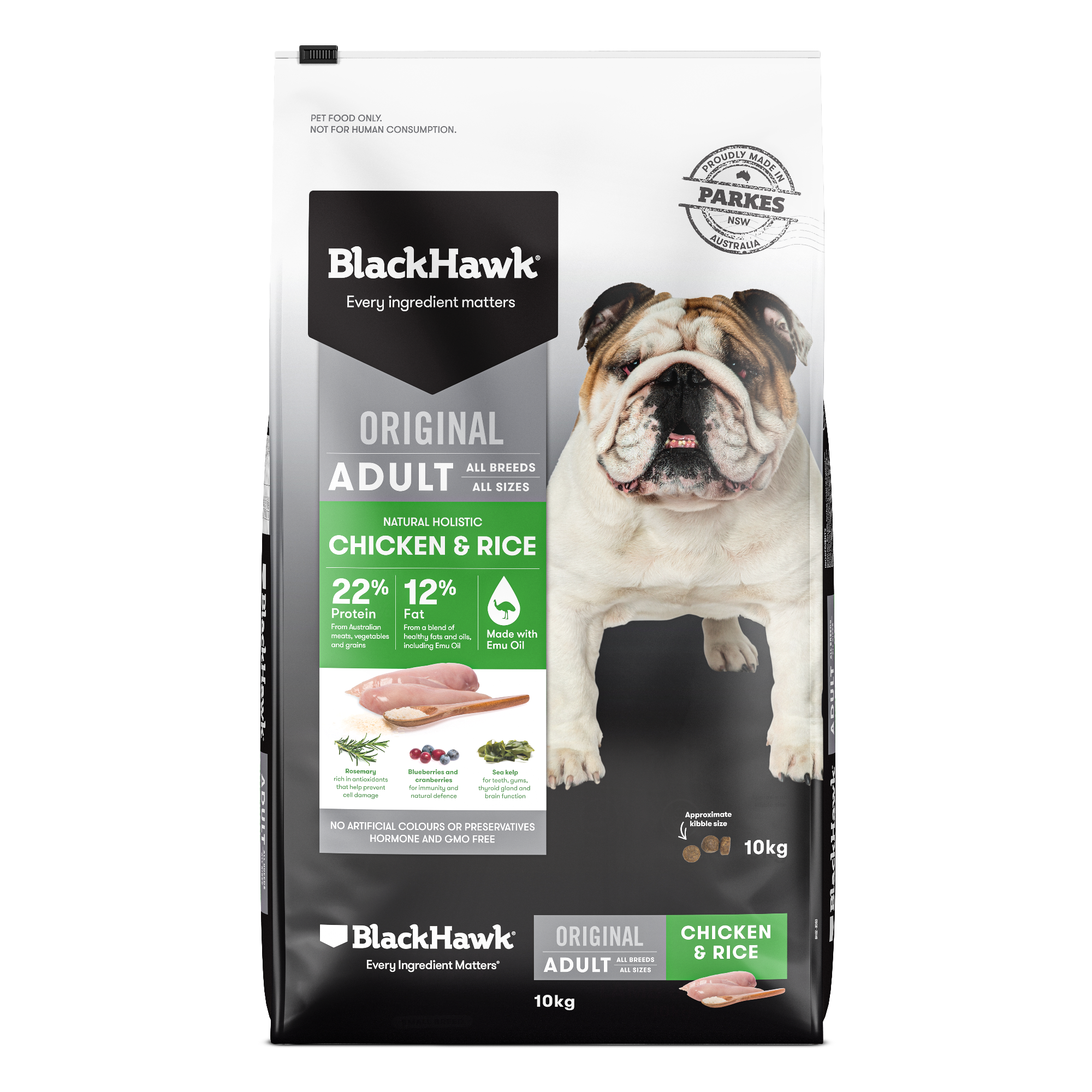 Black Hawk Adult Dog Chicken & Rice 10kg Black Hawk Adult Dog Chicken & Rice 10kg