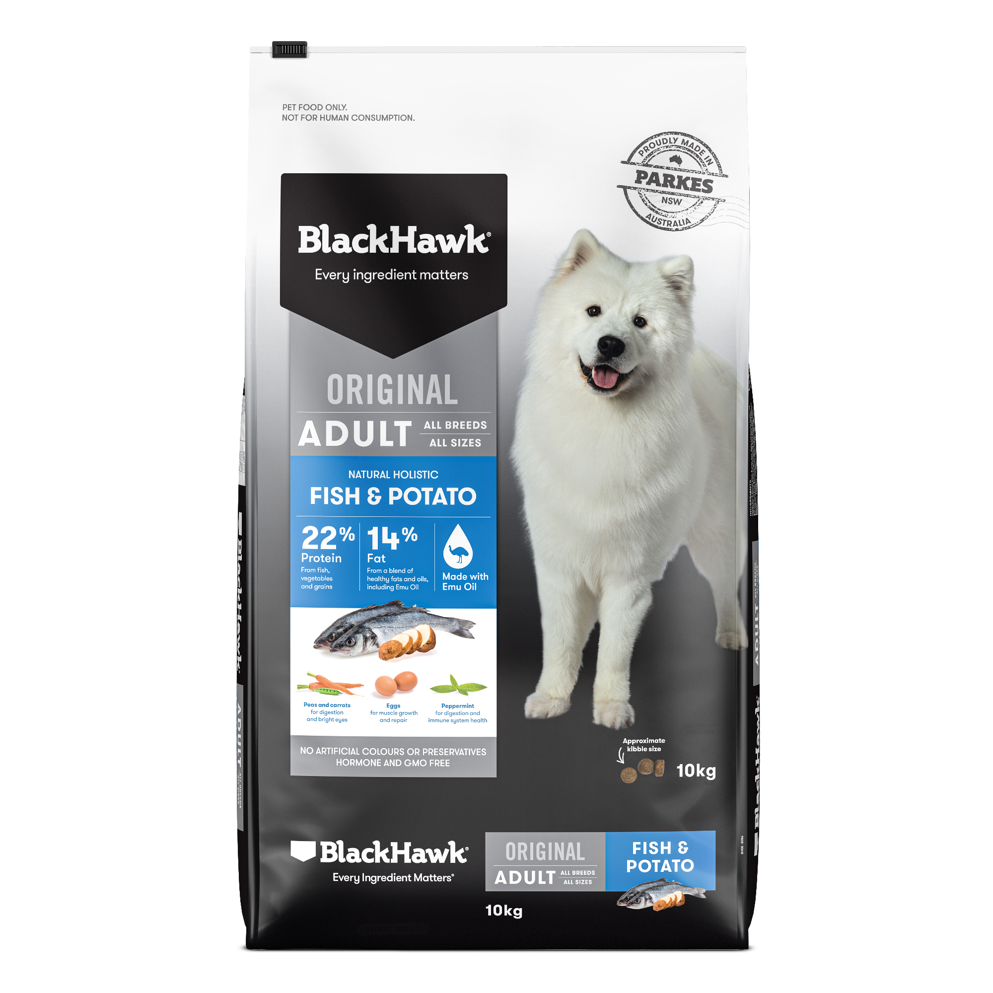 Black Hawk Adult Dog Fish & Potato 10kg Black Hawk Adult Dog Fish & Potato 10kg