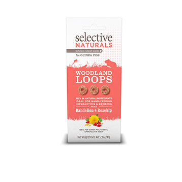 Selective Naturals Woodland Loops For Guinea Pigs 80g Selective Naturals Woodland Loops For Guinea Pigs 80g