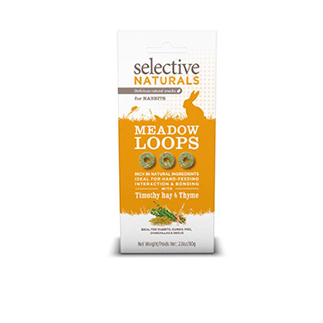 Selective Naturals Meadow Loops For Rabbits 80g Selective Naturals Meadow Loops For Rabbits 80g