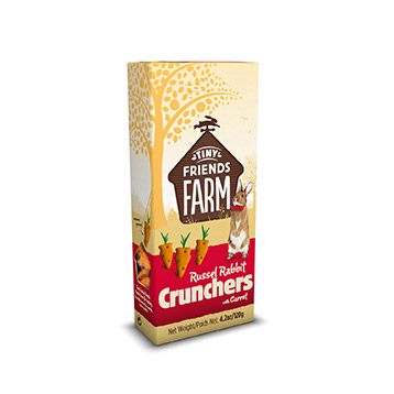 Tiny Friends Russel Rabbit Farm Crunchers 120g Tiny Friends Russel Rabbit Farm Crunchers 120g