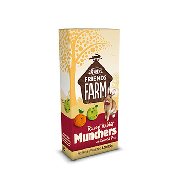 Tiny Friends Farm Russel Rabbit Munchers 120g Tiny Friends Farm Russel Rabbit Munchers 120g