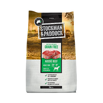 Stockman & Paddock Adult Grain Free Beef 20kg Stockman & Paddock Adult Grain Free Beef 20kg