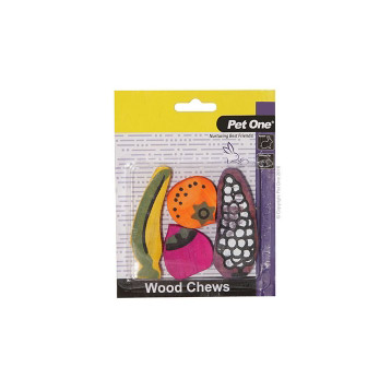Pet One Wood Chews 4 Pk Small/medium Pet One Wood Chews 4 Pk Small/medium