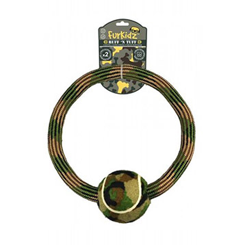 Ruffntuff Weave Rope Ring W Ball Ruffntuff Weave Rope Ring W Ball
