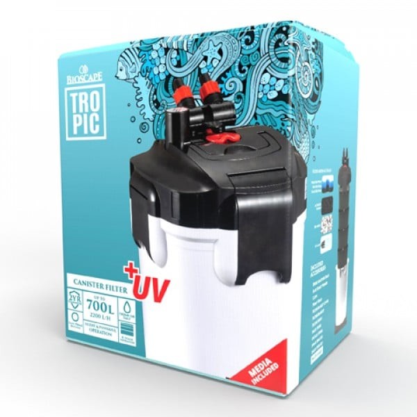 Bioscape Tropic Canister Filter 2200lph Uv 9w Bioscape Tropic Canister Filter 2200lph Uv 9w