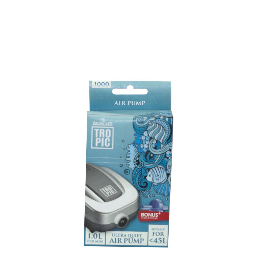 Bioscape Tropic Air Pump 1000 Single W/check Valve Bioscape Tropic Air Pump 1000 Single W/check Valve