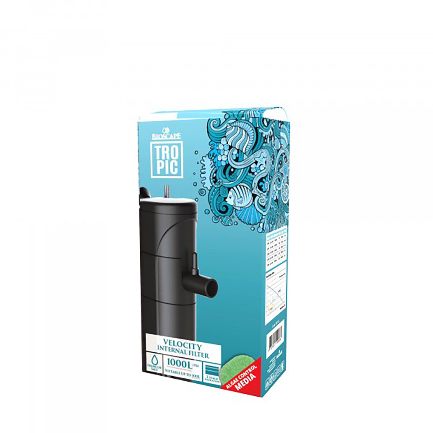 Bioscape Velocity Internal Filter 1000 (1000lph) Bioscape Velocity Internal Filter 1000 (1000lph)