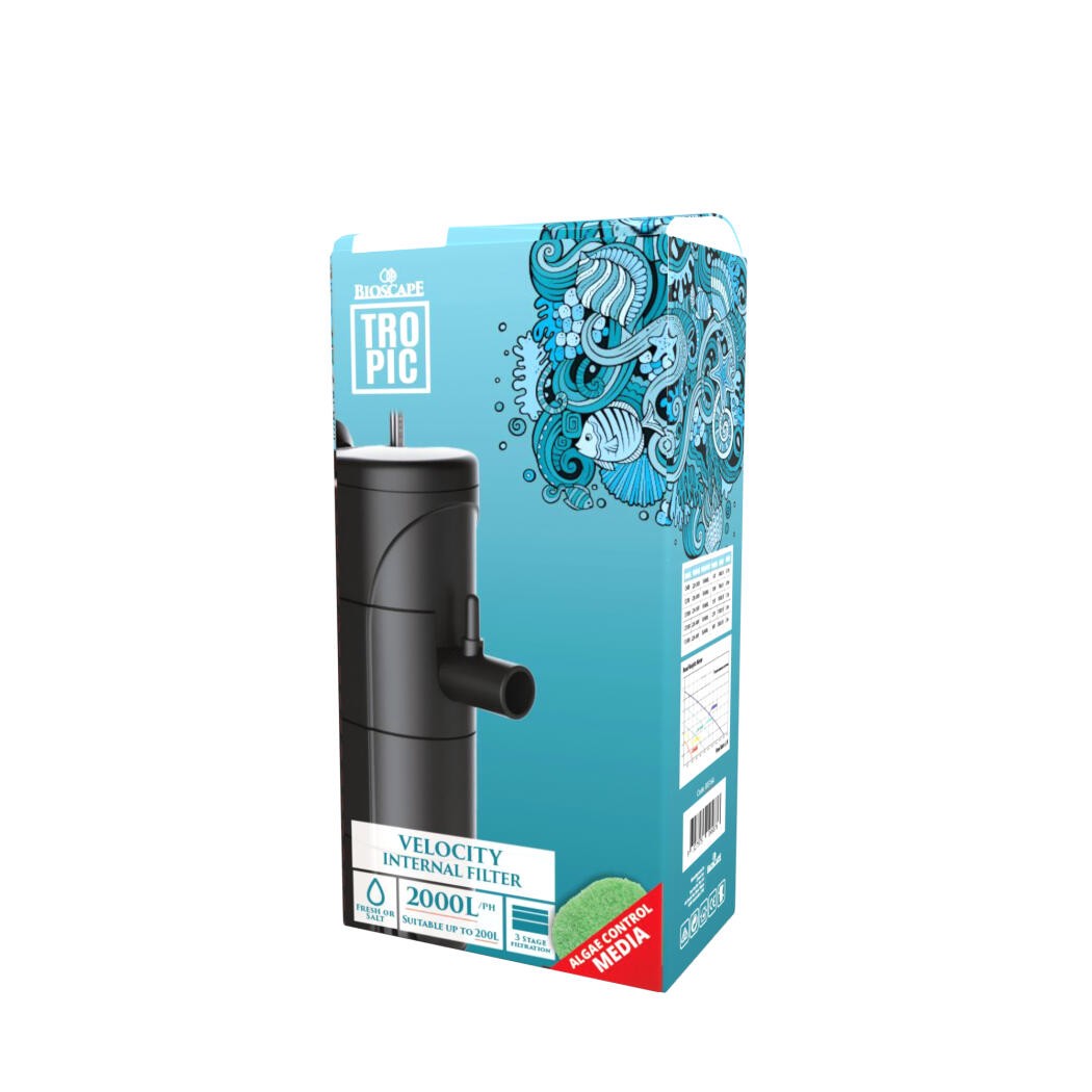 Bioscape Velocity Internal Filter 2000 (2000lph) Bioscape Velocity Internal Filter 2000 (2000lph)