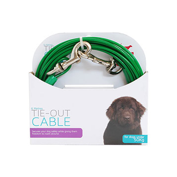 Canine Care Tieout Cable Heavy 6m Canine Care Tieout Cable Heavy 6m