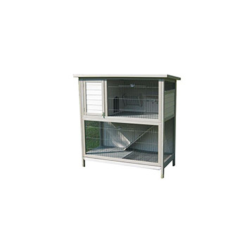Small Animal Rabbit Hutch 2 Story Grey Box Small Animal Rabbit Hutch 2 Story Grey Box