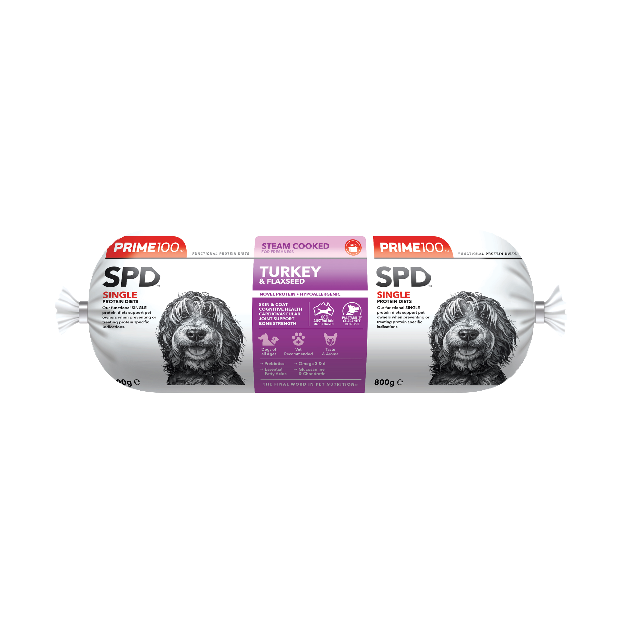 Prime 100 Turkey & Flaxseed 800g Prime 100 Turkey & Flaxseed 800g