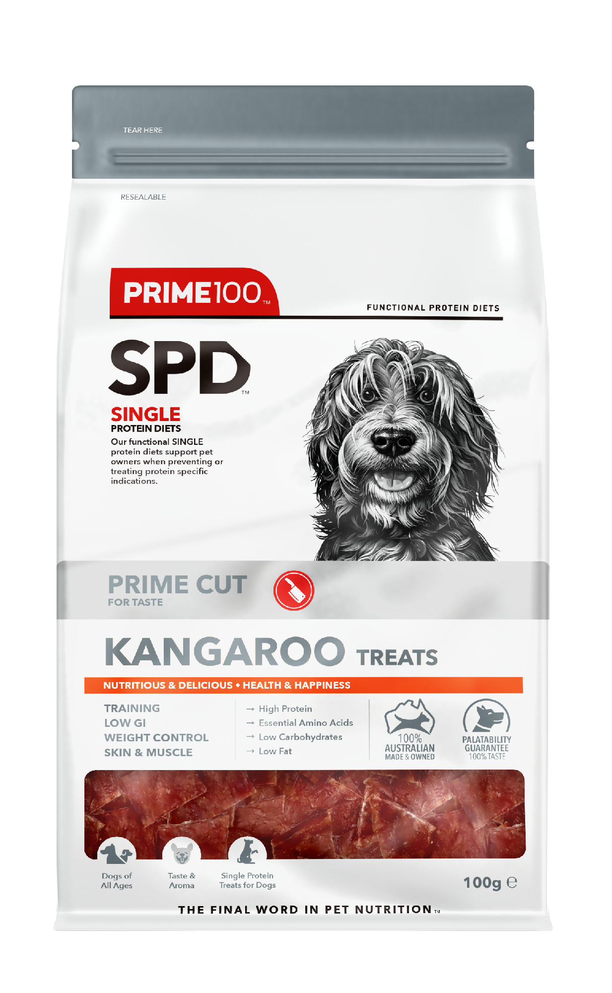 Prime 100 Spd Prime Cuts Roo Treats 100g Prime 100 Spd Prime Cuts Roo Treats 100g