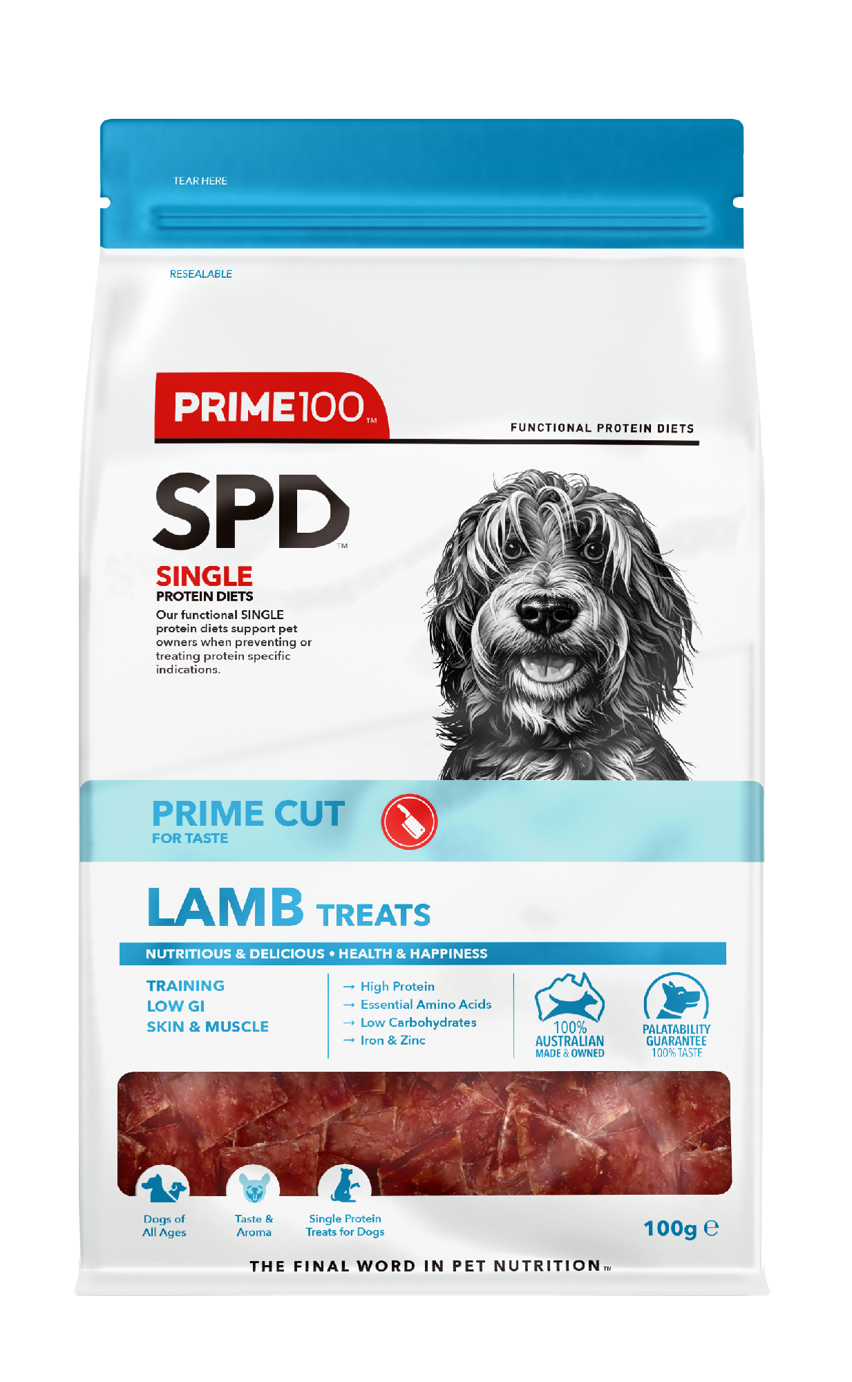 Prime 100 Spd Prime Cuts Lamb Treats 100g Prime 100 Spd Prime Cuts Lamb Treats 100g