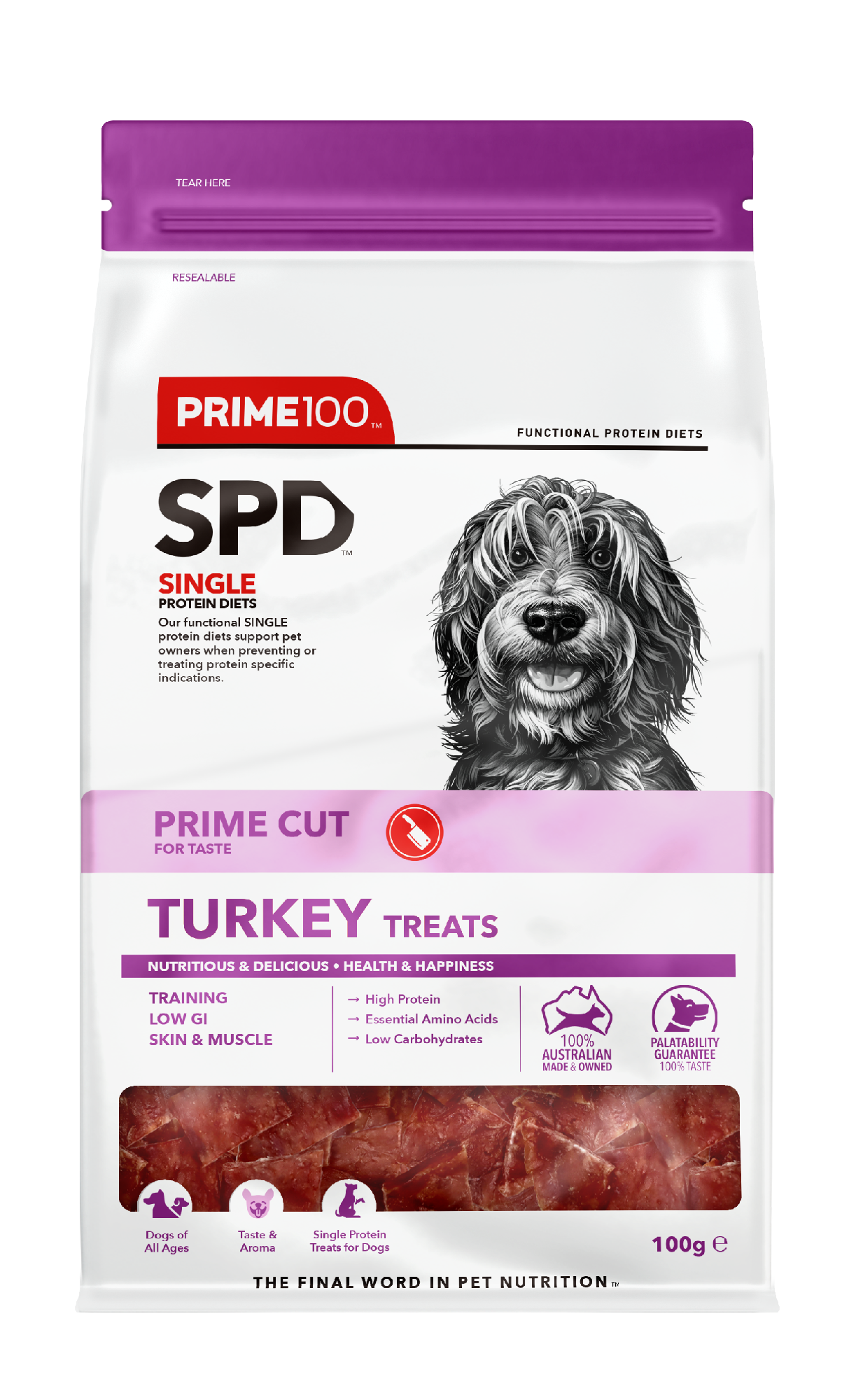 Prime 100 Spd Prime Cuts Turkey Treats 100g Prime 100 Spd Prime Cuts Turkey Treats 100g